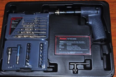 1/4" AIR DRILL REVERSIBLE WITH DRILLS,ACCESORY INGERSOLL RAND 7804K JAPAN - Image 1 of 4