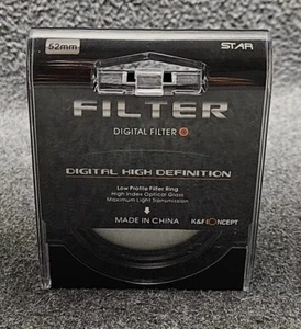 K&F Concept Circular Digital High Def Low Profile Filter Ring 52mm - STAR - Picture 1 of 4