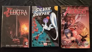 Marvel Lot Silver Surfer Vol 1 New Dawn TPB Avengers Initiative HC Elektra TPB - Bild 1 von 11