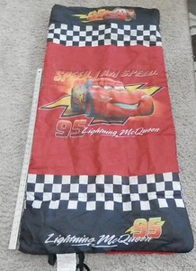Disney PIXAR Cars Lightning McQueen Camping Sleeping Bag and fitted sheet too - Picture 1 of 6