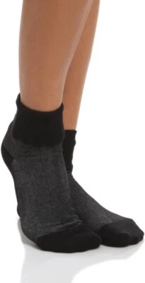 Hue Tonal Turncuff Sock One Size 1pair BLACK - Image 1 of 3