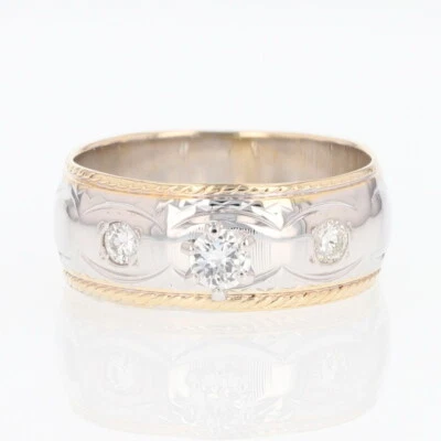 .28ctw Diamond w/ Accents Cigar Engagement Ring 14k Multi-Tone Gold Size 6.25 - Image 1 of 4