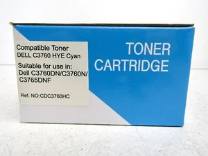 Premium Compatible CDC3760HC Toner Dell C3760 C3760DN C3760N C3765 - Cyan - Picture 1 of 4