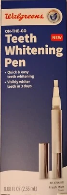 2 bolígrafos blanqueadores de dientes, sobre la marcha sabor fresco a menta 0,08 fl oz Foto 1 de 4