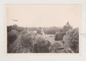 Stealthy German Soldiers Greet Plane's Arrival Camouflaged Welcome WW2 - Picture 1 of 7