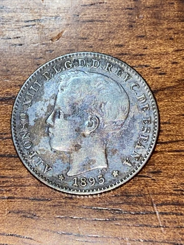 1895 Puerto Rico 20 Centavos Silver Cover