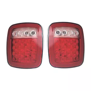 Car Rear Tail Lights Lamp Taillight Fit for Jeep Wrangler TJ CJ YJ 1998-2006 - Picture 1 of 11