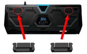 Logitech G910 + Orion Spectrum or Spark  Keyboard Replacement Foot/Leg/Feet 2pc - Afbeelding 1 van 3