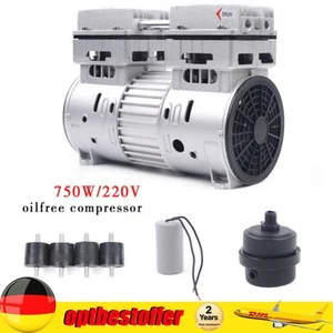 Motor für Flüsterkompressor Druckluftkompressor Ölfreies Kompressor Aggregat - Bild 1 von 12