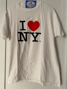 I Love Heart New York Vintage Damen T-Shirt weiß Gr. M - Bild 1 von 3