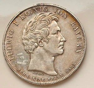 Baviera Historizstaler Taler 1828 Columna de la Constitución Luis I 1825-1848 AKS.123 - Imagen 1 de 5