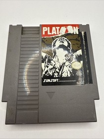 Platoon (Nintendo NES) &ndash; Cartridge & Manual &ndash; Sunsoft