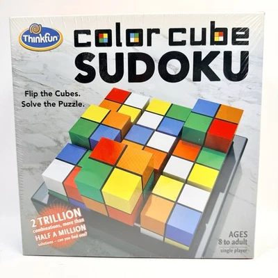 ThinkFun Color Cube Sudoku Puzzle Game • New Sealed • Single Player • Ages 8+ - Image 1 of 4