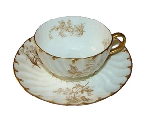 Antique Cauldon Brown-Westhead Moore Potters To Her Majesty Teacup and Saucer(s) - Picture 1 of 12