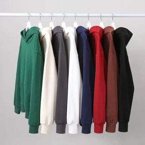 Hoodie 480 g/m² schwere Baumwolle + Fleecejacke Herren Damen - Bild 1 von 18