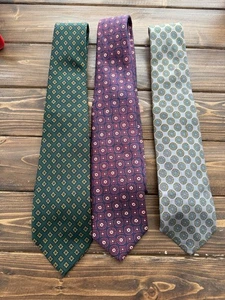 Brooks Brothers (3) Krawatten Herren 100% Seide Hergestellt in den USA - Bild 1 von 2