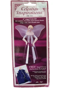 Celestial Inspirations Engel Set Eve 5568 ~ Porzellan Puppenkopf ~ 1997 Faser-Basteln - Bild 1 von 4
