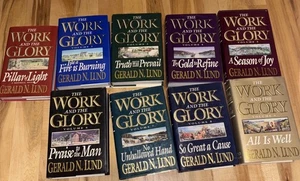 The Work and The Glory Book Series Set Volumes 1-9 Gerald N. Lund Hardcover - Foto 1 di 11