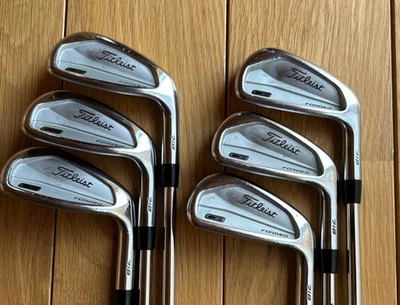 Titleist CB 718 Iron Set 5-PW 6pcs AMT White S200 Stiff RH Japan Golf Club Good - Image 1 of 4