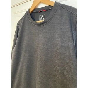 Gerry Men L Warm Base Layer Fleece Crew Neck Shirt Dark Gray Winter Snow Ski - Picture 1 of 7