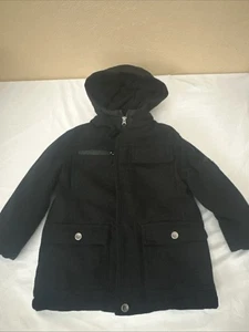 HAWKE & CO Coat Boys  Size 4T  Black 83% Polyester 10% Wool very warm jacket - Picture 1 of 7