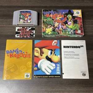 Banjo-Kazooie Nintendo 64 N64 COMPLETE Game Cartridge + Box + Manual + Inserts - Picture 1 of 12