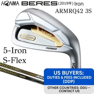 HONMA BERES 2019 3-Star 5-Iron 21° S-Flex ARMRQ 42 3S Graphite Single Iron - Picture 1 of 9