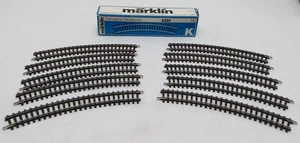 Marklin 2221 HO K Track 14-1/8 R30 Curved Track (Box of 10) EX/Box - Picture 1 of 2