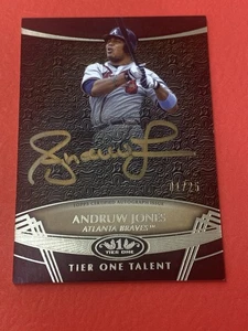 2019 Topps Tier One Andruw Jones Tier One Talent Bronze Ink Auto #01/25 Braves - Bild 1 von 11