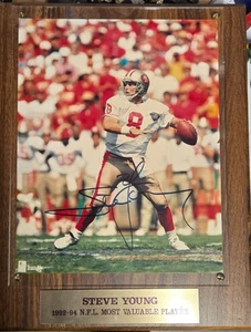 STEVE YOUNG #8 HANDSIGNIERTES HANDSIGNIERTES 8X10 FOTO SAN FRANCISCO 49ERS NFL - Bild 1 von 4