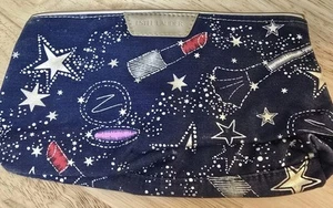 Estee Lauder Blue Cosmetic bag -(New) Stars Lipstick Brush - Picture 1 of 6