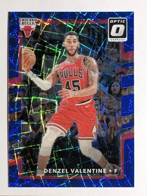 2017-18 Donruss Optic Blue Velocity #24 Denzel Valentine - Image 1 of 2