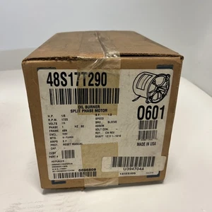 NUEVO, MARATHON, 48S17T290, 0601, QUEMADOR DE ACEITE MOTOR FASE DIVIDIDA, 1/6HP, 115 (29E-3) - Imagen 1 de 3