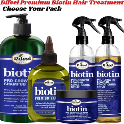Difeel Biotin Pro-Growth Haaröl/Shampoo/Conditioner/Spray/Maske Stärkung