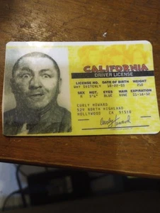 Curly Of Three Stooges Novelty Trading Card License - Picture 1 of 1