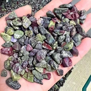 1kg Dragon Blood Jasper Crystal Gemstone Chips Chakra Healing Reiki Decoration - - Picture 1 of 2