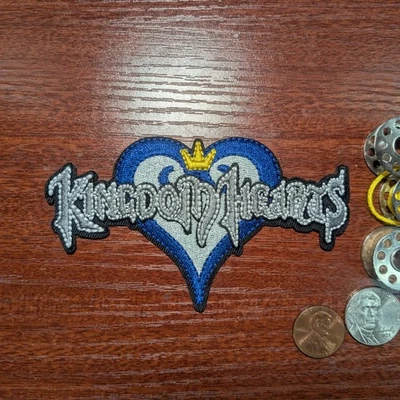 Kingdom Hearts Fan Patch Sora Riku Kairi RPG Gamer Embroidered Iron On 2.5x4.25 - Image 1 of 3