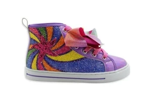 Nickelodeon Jojo Siwa Mädchen High Top Sneaker Schuhe lila Regenbogen Gr. 10 NEU - Bild 1 von 4