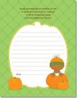 Pumpkin African American - Baby Shower Notes of Advice for Mom - Set of 12