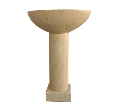 fonts baptismaux en marbre époque 1940 - Photo 1/4