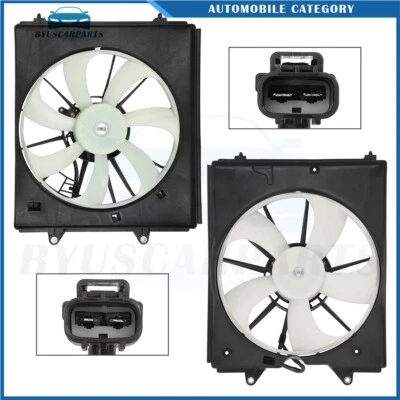 For 2011 2012 2013-2017 Honda Odyssey Radiator Condenser Cooling Fan Assembly - Image 1 of 4