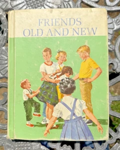 Vintage Friends Old & New Dick & Jane Basic Reader Schulbuch Org 1961 - Bild 1 von 12