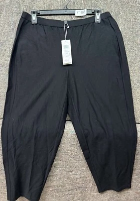 Eileen Fisher Womens Pants Black Tapered Ankle PS USA Made NWT 188$ - Image 1 of 4