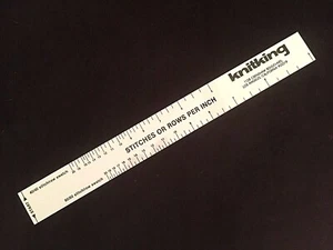 STICH- ODER REIHENMESSLINEAL - Wählen Sie pro Zoll oder pro 10 cm - Lineal für Std/Fein - Bild 1 von 6