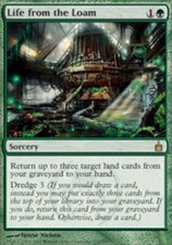 1x Life from the Loam - Foil NM, English MTG Ravnica: City of Guilds