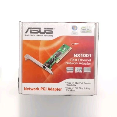 Unopened Box, New Old Stock Asus NX 1001 Network PCI Adapter - Image 1 of 4