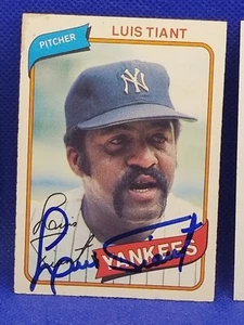1980 OPC LUIS TIANT cartolina firmata autografo AA4048 - Foto 1 di 1