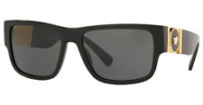Versace VE4369 Sunglasses Shiny Black w/Grey Lens GB187 VE 4369 58mm