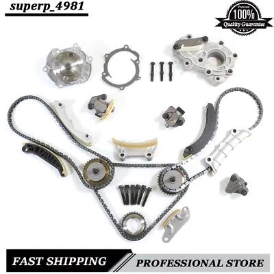 Kit de cadena de distribución bomba de aceite bomba de agua para Cadillac Buick Suzuki 2007-2016 3,6 L Foto 1 de 4
