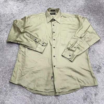 Essante сатин атласная рубашка на пуговицах мужская XL коричневый длинным рукавом классическая работа - Изображение 1 из 4